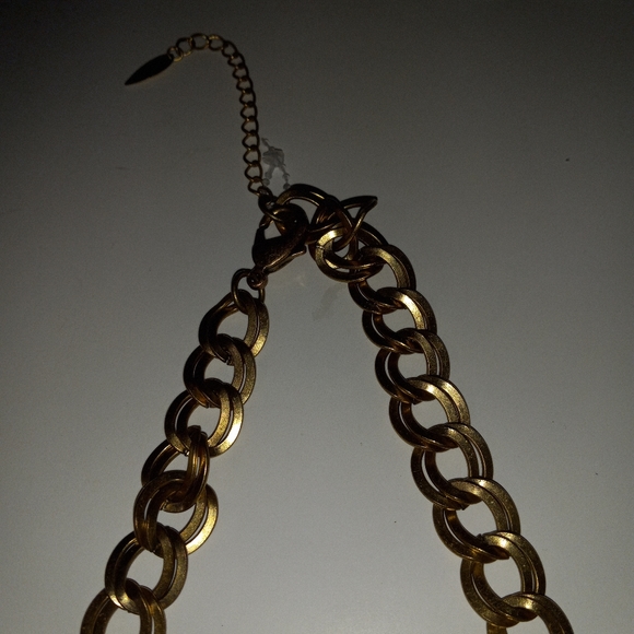 Coldwater creek black and goldtone necklace - Picture 6 of 8